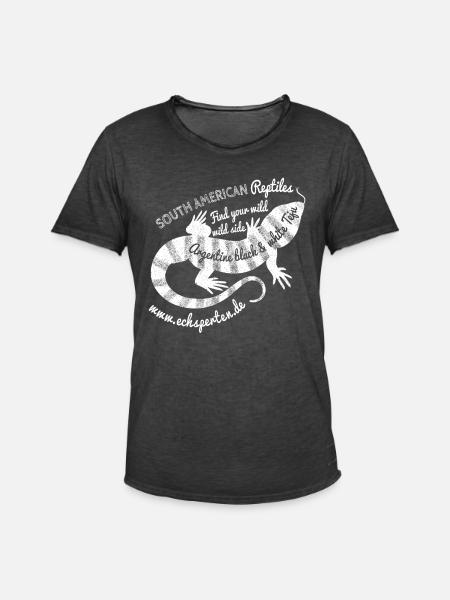 South American lizard - Men's Vintage T-Shirt - washed black