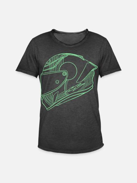 Helm - Männer Vintage T-Shirt - Vintage Schwarz