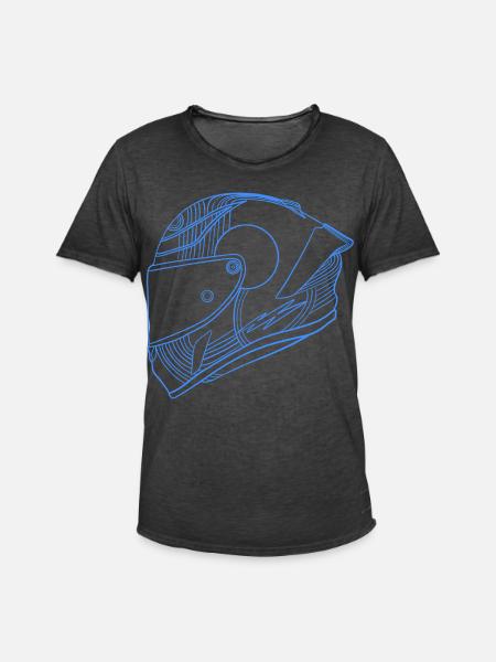 Helm - Männer Vintage T-Shirt - Vintage Schwarz