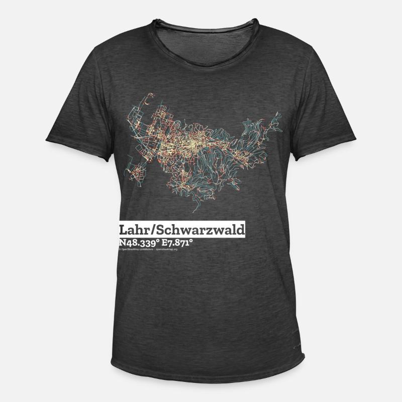 LahrSchwarzwald Basic Pastels - Männer Vintage T-Shirt - Vintage Schwarz