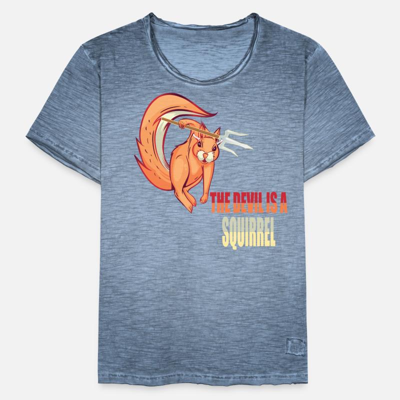 The devil is a squirrel, Devil Squirrel Men's Vintage T-Shirt