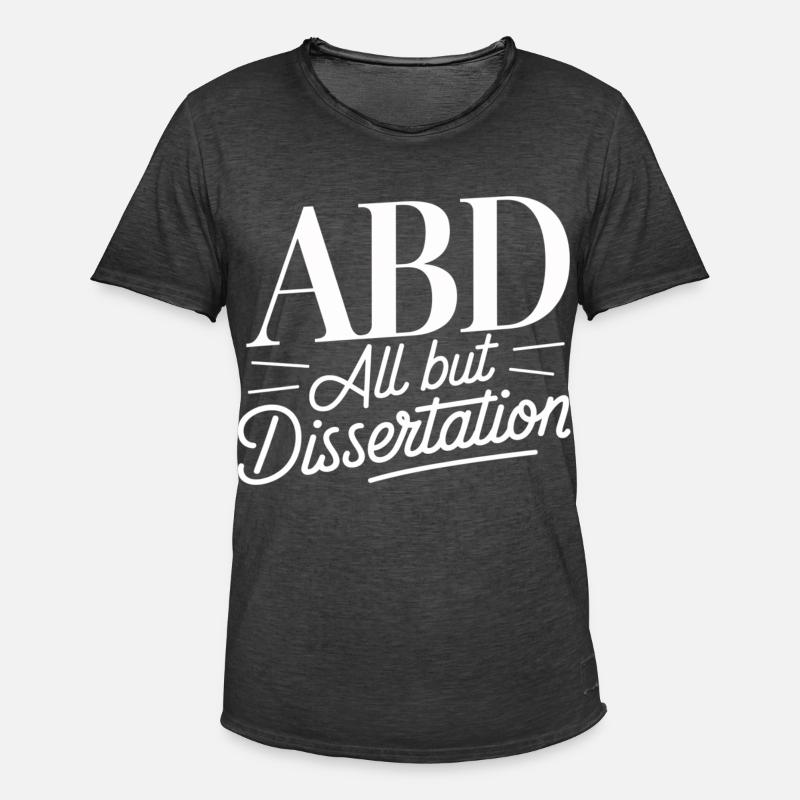 ABD All But Dissertation 12 - Männer Vintage T-Shirt - Vintage Schwarz