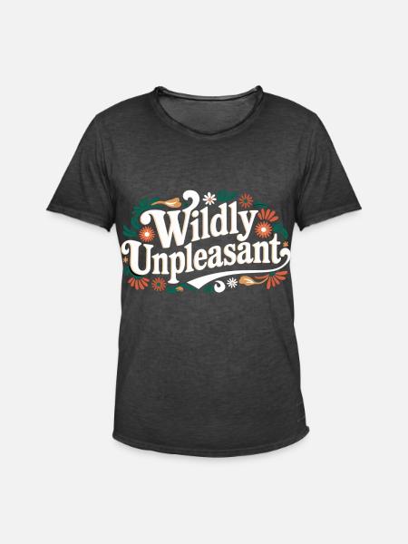 Wildly Unpleasant 9 - Männer Vintage T-Shirt - Vintage Schwarz