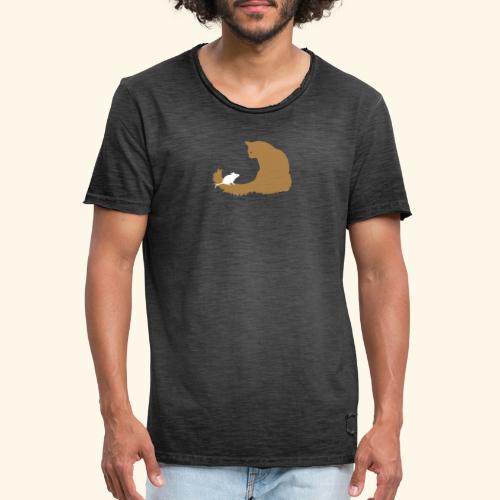 Katze und maus - Männer Vintage T-Shirt