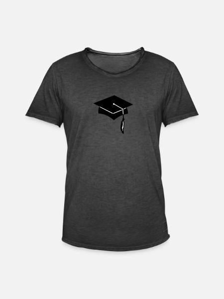 examenhut - absolventenhut - Männer Vintage T-Shirt - Vintage Schwarz