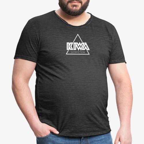 KIWA Satisfiction White - Men's Vintage T-Shirt