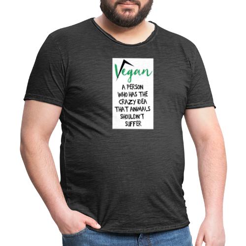 Supporting Vegans - Herre vintage T-shirt