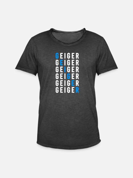 Geiger - Männer Vintage T-Shirt - Vintage Schwarz