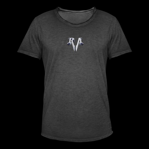 RA Logo blau - Männer Vintage T-Shirt