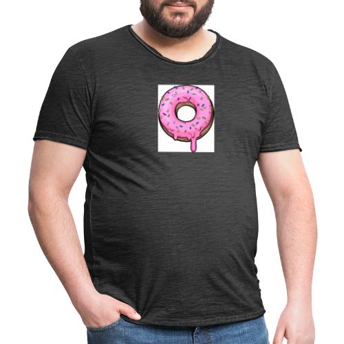 Donut derretido - Camiseta vintage hombre