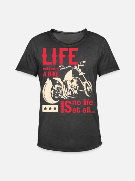 moto - T-shirt vintage Homme - noir vintage