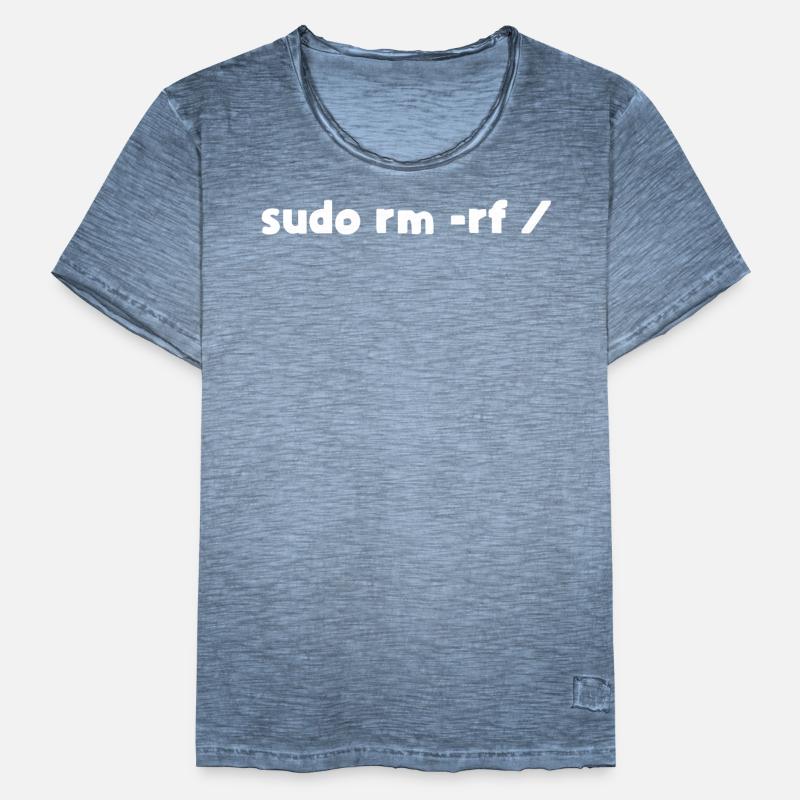 Linux sudo rm -rf programmer Men's Vintage T-Shirt