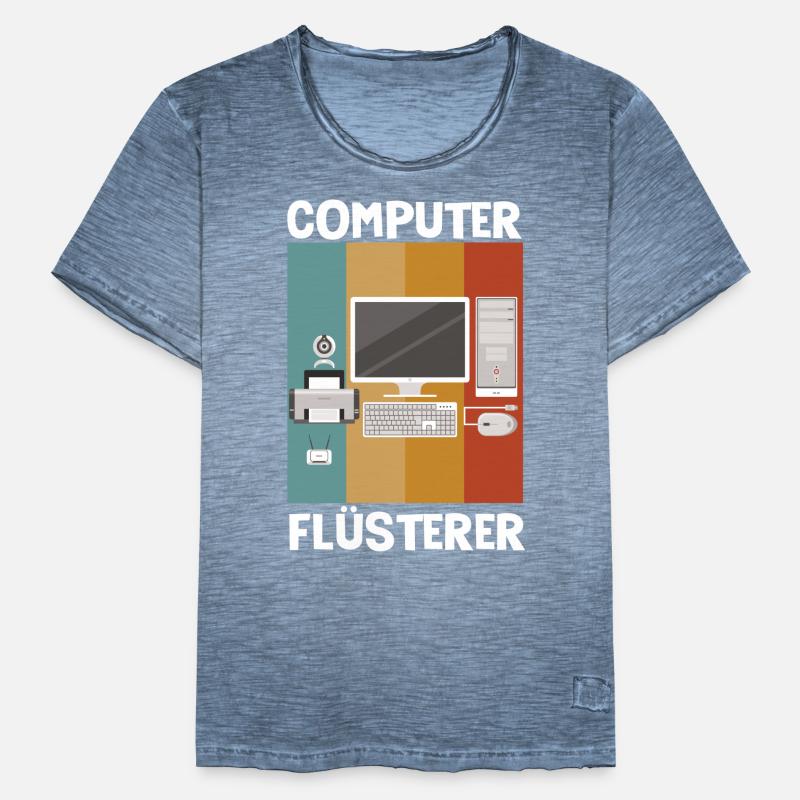 Computerflüsterer Geek Linux Männer Vintage T-Shirt
