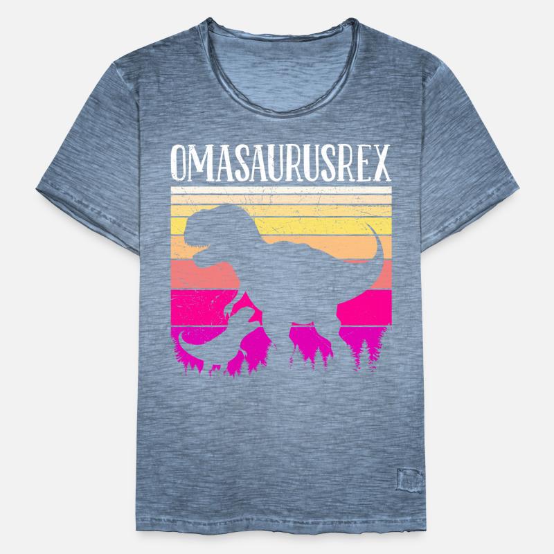 Omasaurus Muttertag Großmutter Dinosaurier Männer Vintage T-Shirt