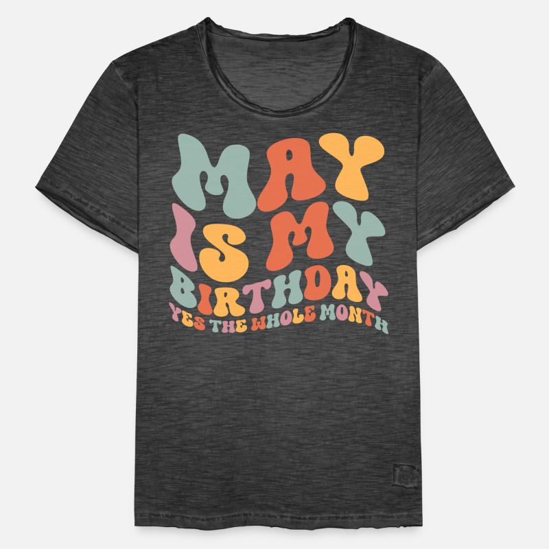 Anniversaire de mai T-shirt vintage Homme