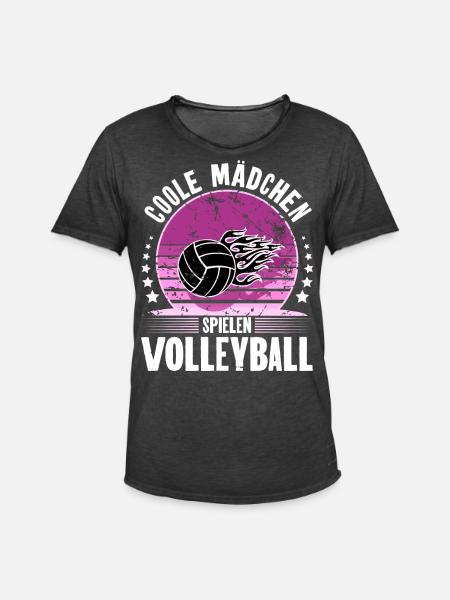 Volleyball - Männer Vintage T-Shirt - Vintage Schwarz