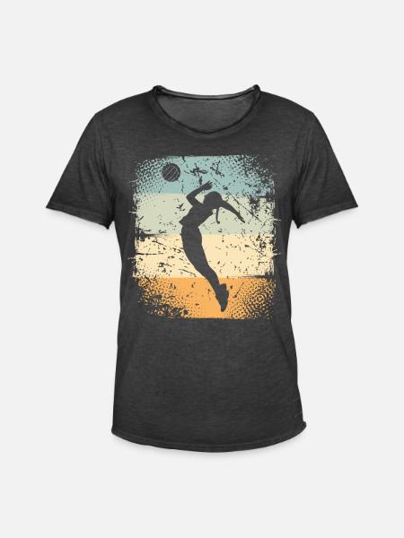 Volleyball - Men's Vintage T-Shirt - washed black