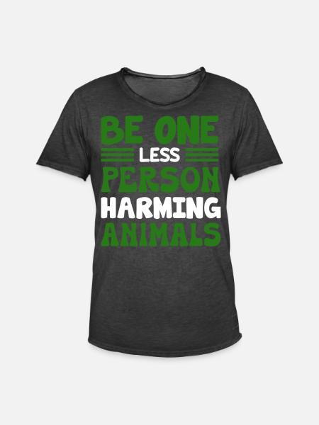 Vegan Veganism - Men's Vintage T-Shirt - washed black