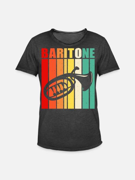 Baritone Baritone - Men's Vintage T-Shirt - washed black