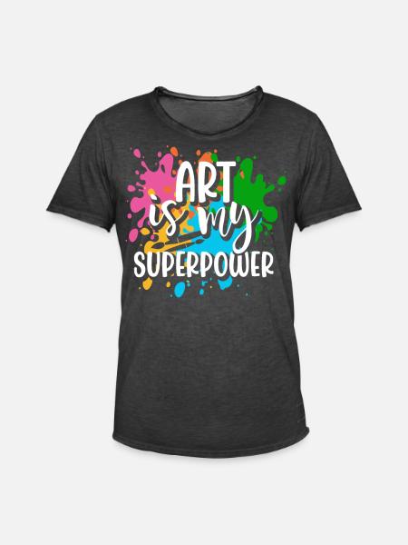 Artist - Men's Vintage T-Shirt - washed black