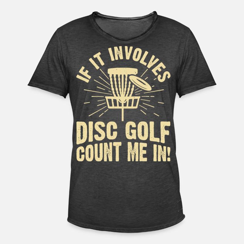 Discgolf Disc Golf - Männer Vintage T-Shirt - Vintage Schwarz