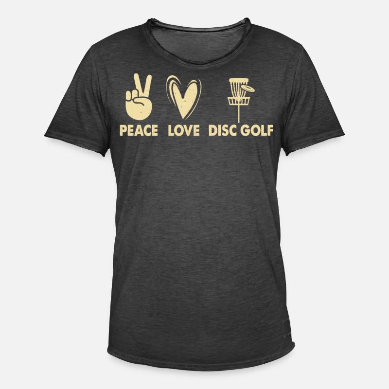 Discgolf Disc Golf - T-shirt vintage Homme - noir vintage
