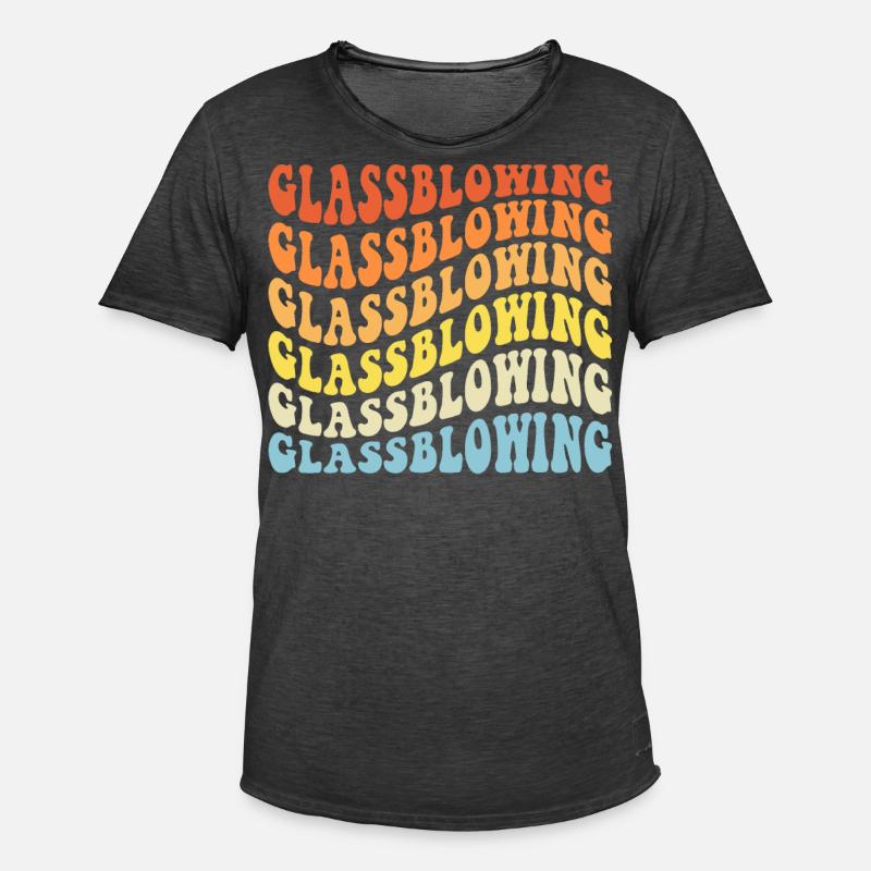 Glasbläser - Männer Vintage T-Shirt - Vintage Schwarz