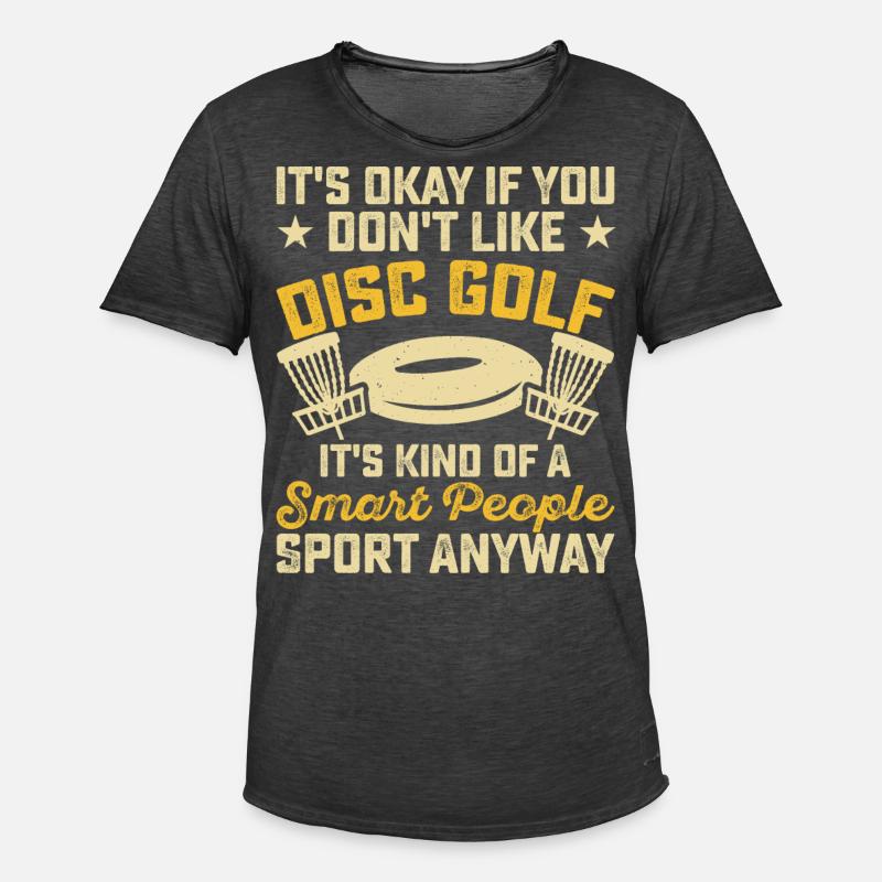 Discgolf Disc Golf - Männer Vintage T-Shirt - Vintage Schwarz