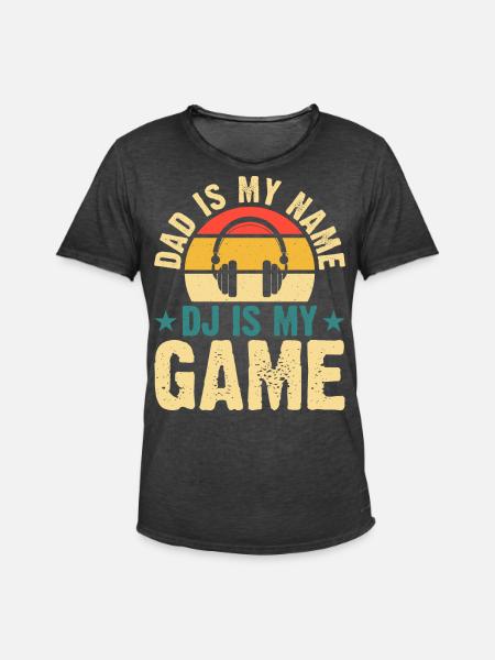 Disc jockey - Men's Vintage T-Shirt - washed black