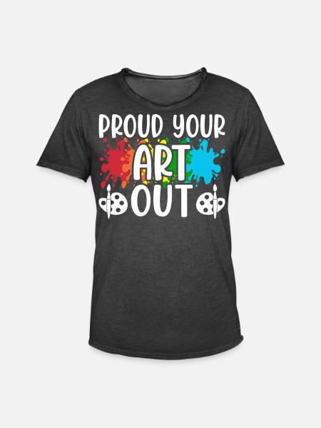 Artist - Men's Vintage T-Shirt - washed black