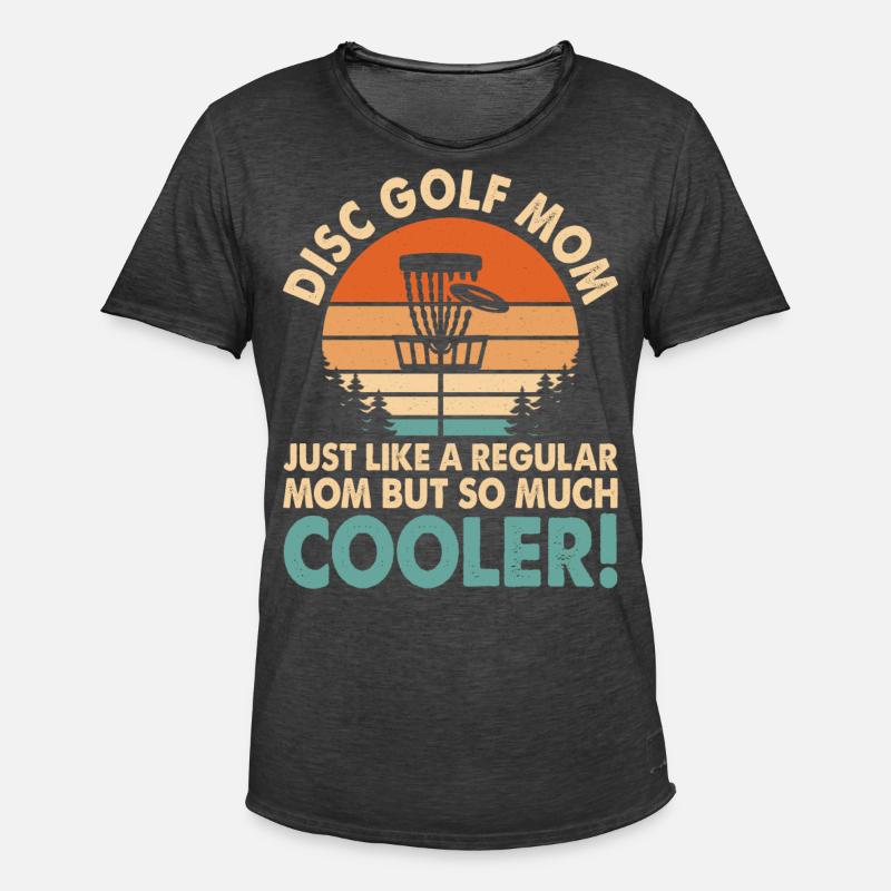 Discgolf Disc Golf Mama - Männer Vintage T-Shirt - Vintage Schwarz