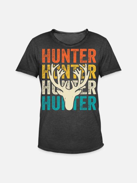Chasseurs de chasse - T-shirt vintage Homme - noir vintage