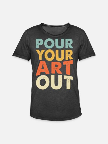 Artist - Men's Vintage T-Shirt - washed black