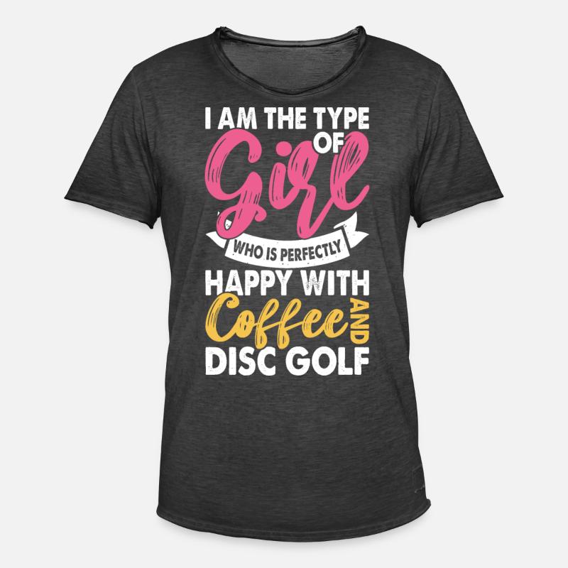 Discgolf Disc Golf - Männer Vintage T-Shirt - Vintage Schwarz