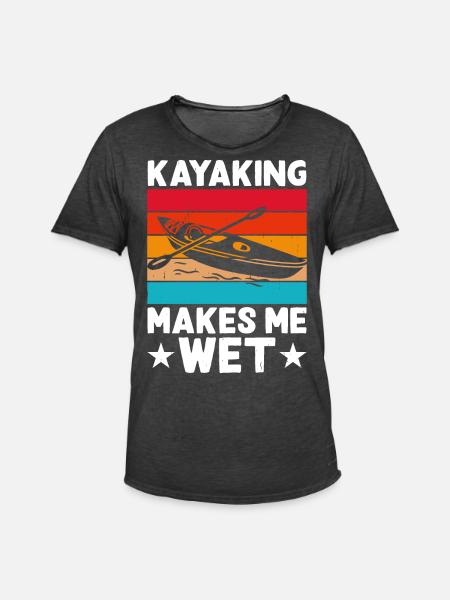 Kayak Kayaker Kayaker - Men's Vintage T-Shirt - washed black