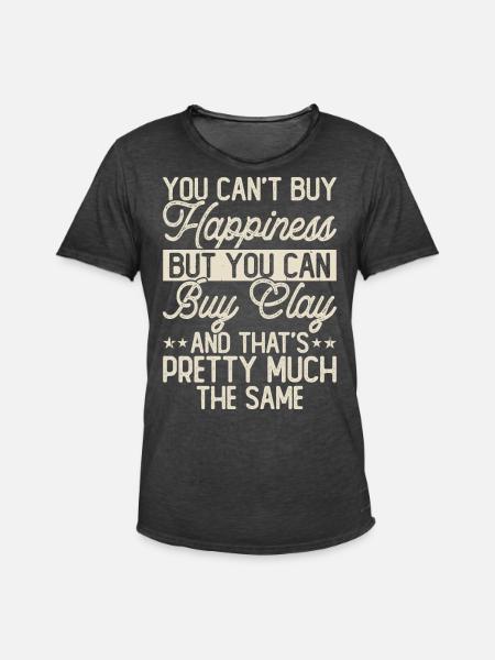 Pottery Pottery Pottery - Men's Vintage T-Shirt - washed black