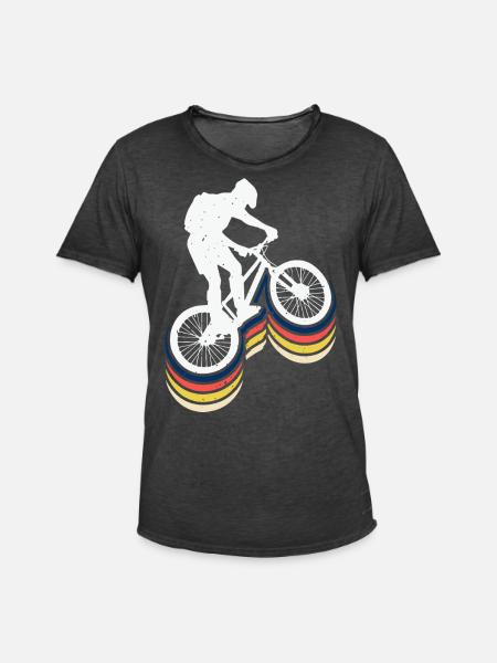 Bicycle Cycling - Men's Vintage T-Shirt - washed black