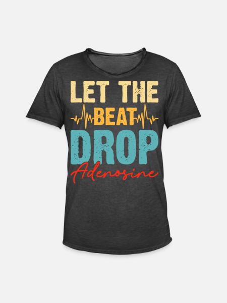 Dj Djing - Men's Vintage T-Shirt - washed black