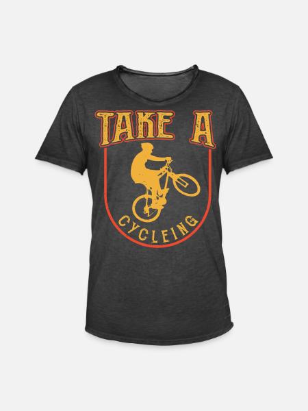 Cyclisme Vélo VTT - T-shirt vintage Homme - noir vintage