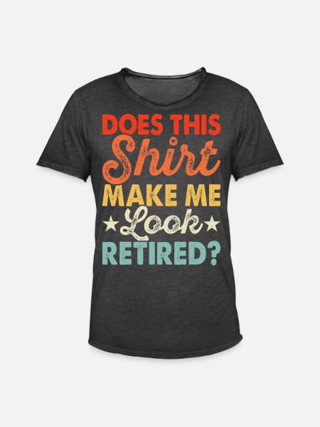 Pensioner pension - Men's Vintage T-Shirt - washed black