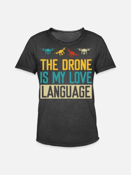 Drone - T-shirt vintage Homme - noir vintage