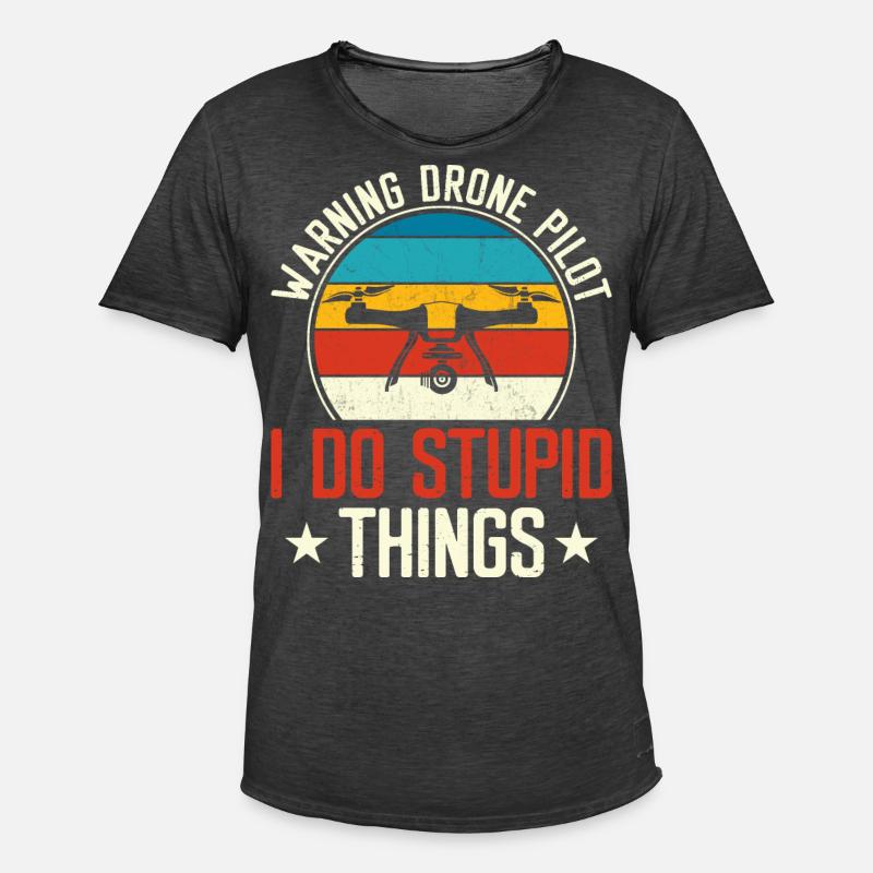 Drone - T-shirt vintage Homme - noir vintage