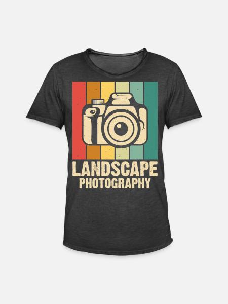 Photographer - Men's Vintage T-Shirt - washed black