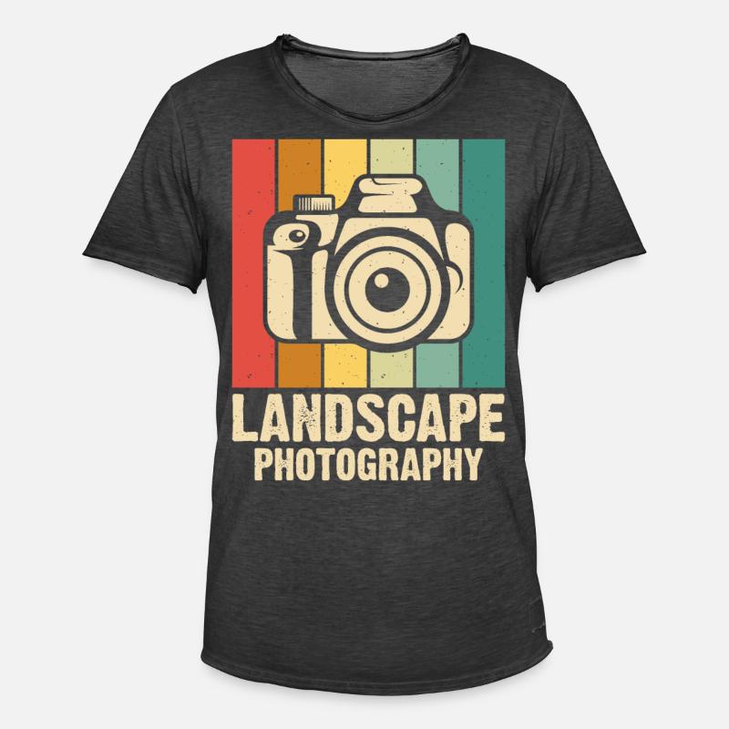 Fotograf - Männer Vintage T-Shirt - Vintage Schwarz