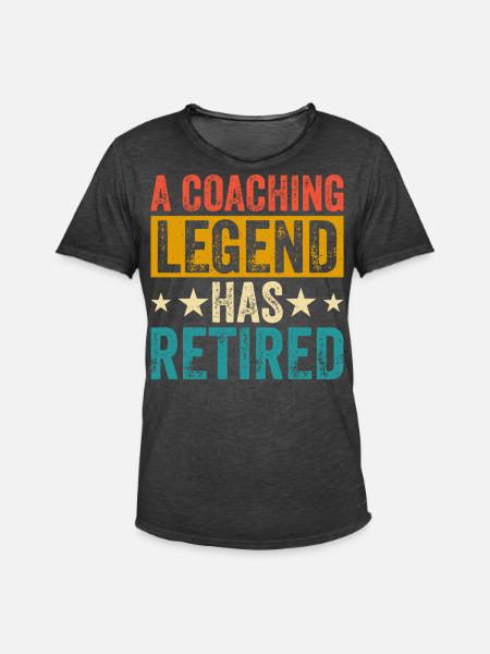 A Coaching Legend Has Retired - Männer Vintage T-Shirt - Vintage Schwarz