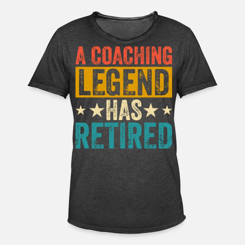 A Coaching Legend Has Retired - Männer Vintage T-Shirt - Vintage Schwarz