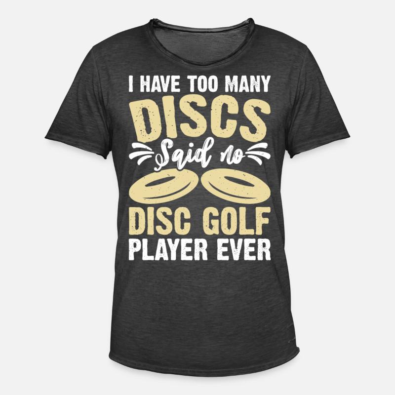 Discgolf Disc Golf - Männer Vintage T-Shirt - Vintage Schwarz