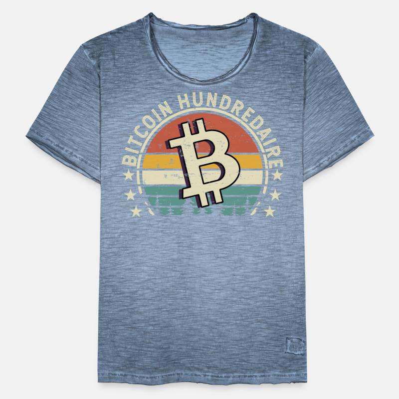 Bitcoin Crypto Cryptocurrency Men's Vintage T-Shirt