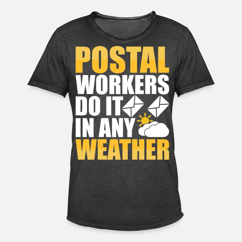 Postman Postman Postman - Men's Vintage T-Shirt - washed black