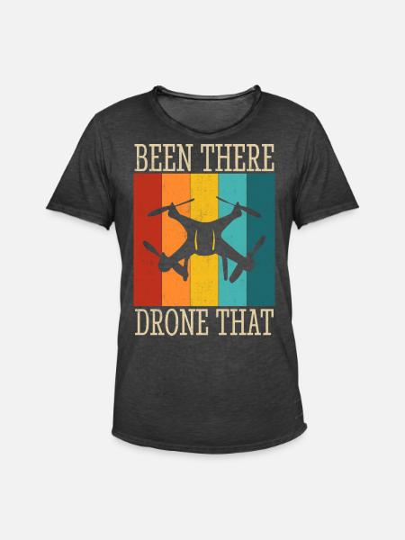 Drone - Men's Vintage T-Shirt - washed black